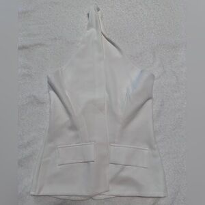 SHEIN Chic White Halter Blouse